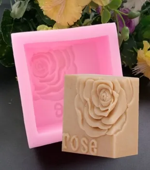 Rožių muilas pelėsių gėlių Silikono Muilo Pelėsių Priėmimo Žvakė Pelėsių 3D Gėlių Silikono Formų skirti Muilo Tortas Šokolado Amatų muilo forma